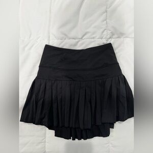 CUSTOM TENNIS SKORT/ Pleated / Size XS / Black and greyish